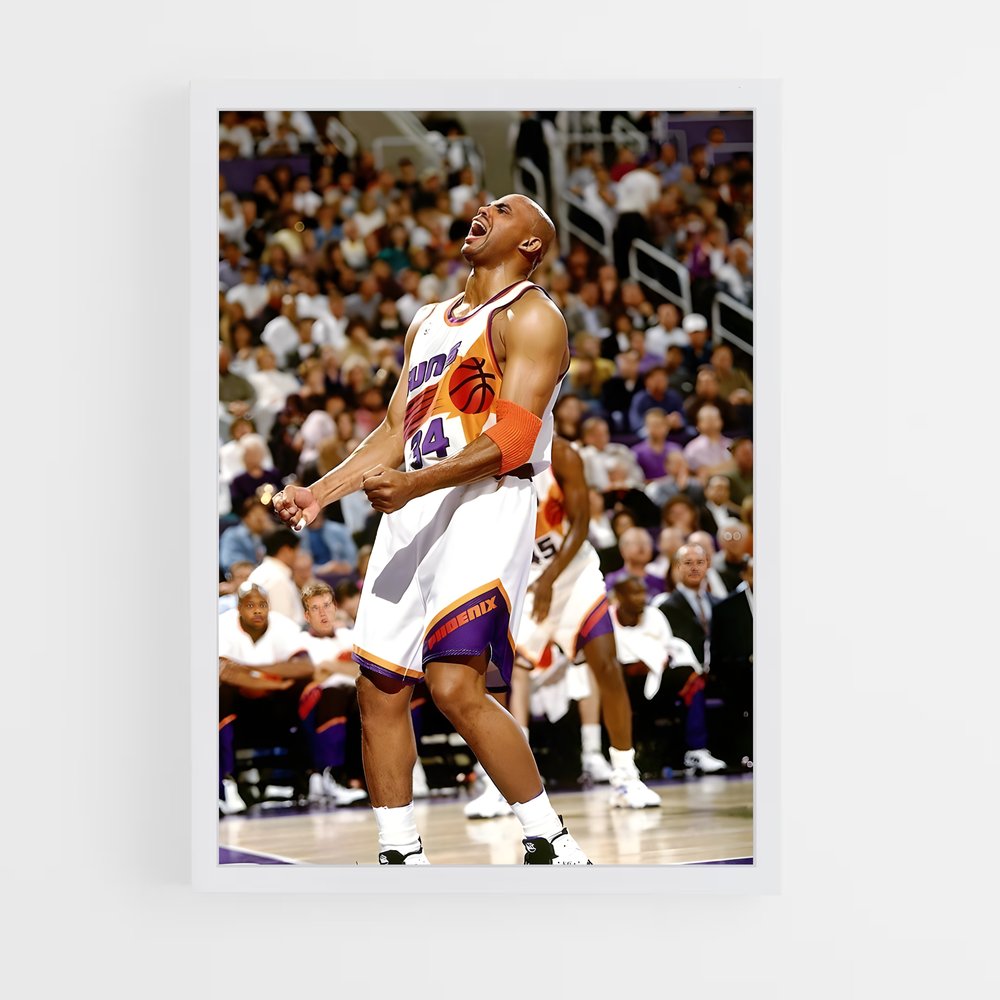 Poster La Réaction de Sir Charles – affiche Basketball (vue 3)
